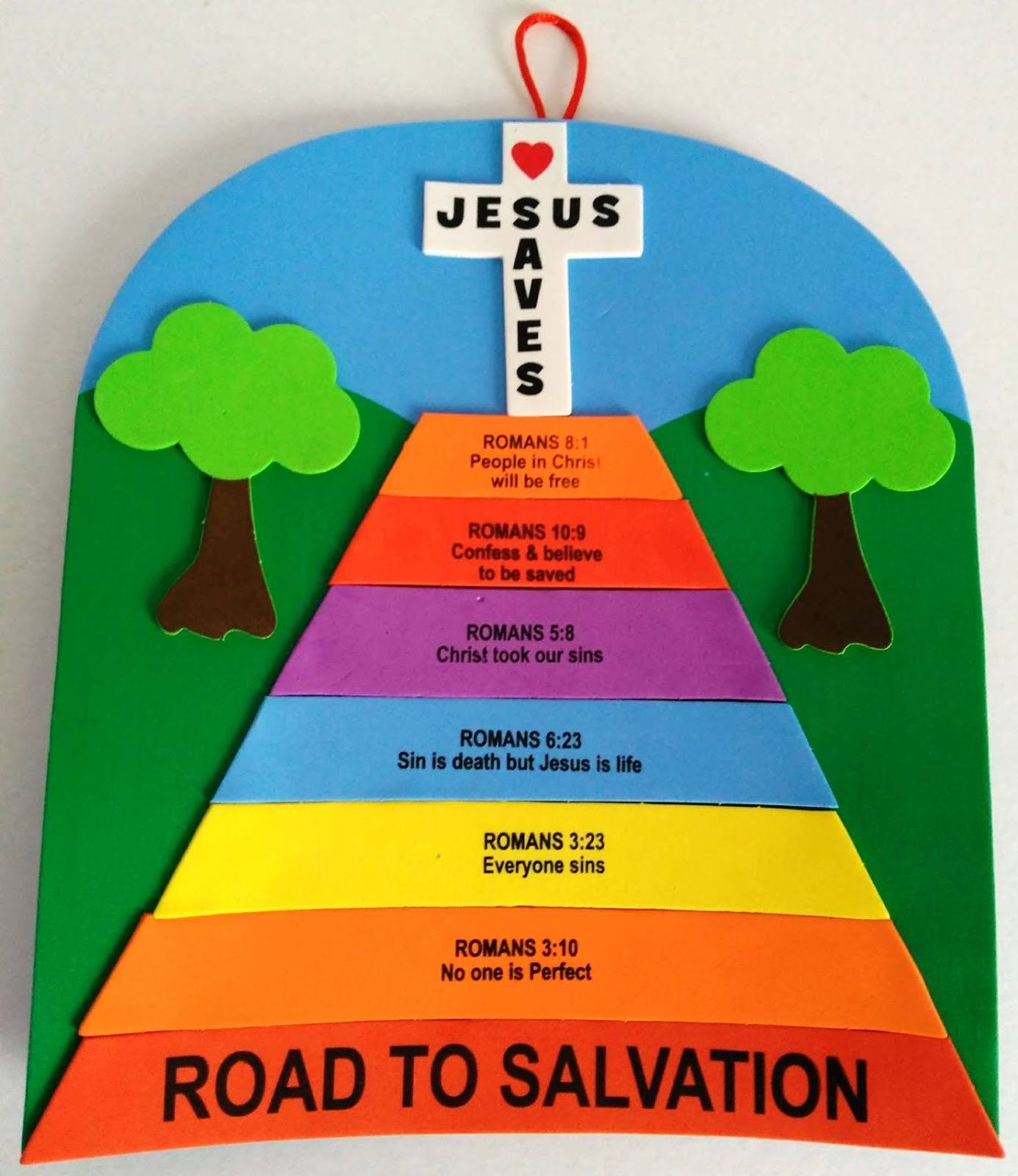 Petersham Bible Book And Tract Depot Romans Road Sign Craft Kit