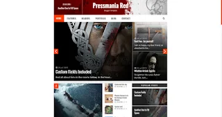 Pressmania Red - responsive magazine blogger template