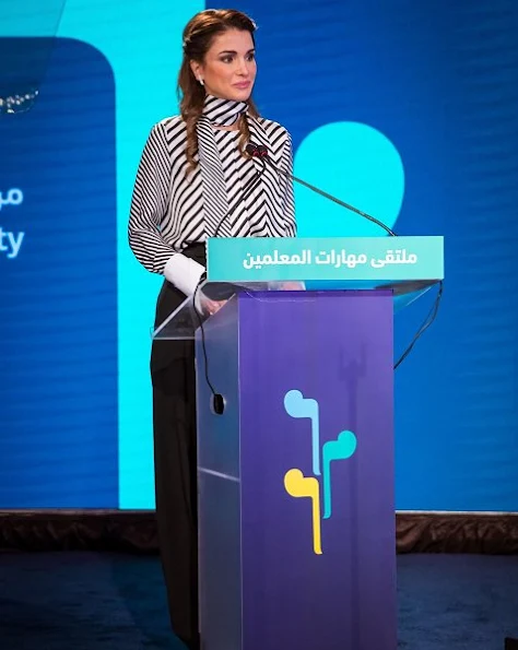 Queen Rania Urges Educators to Teach Values of Peace and Co-existence at Teacher Skills Forum