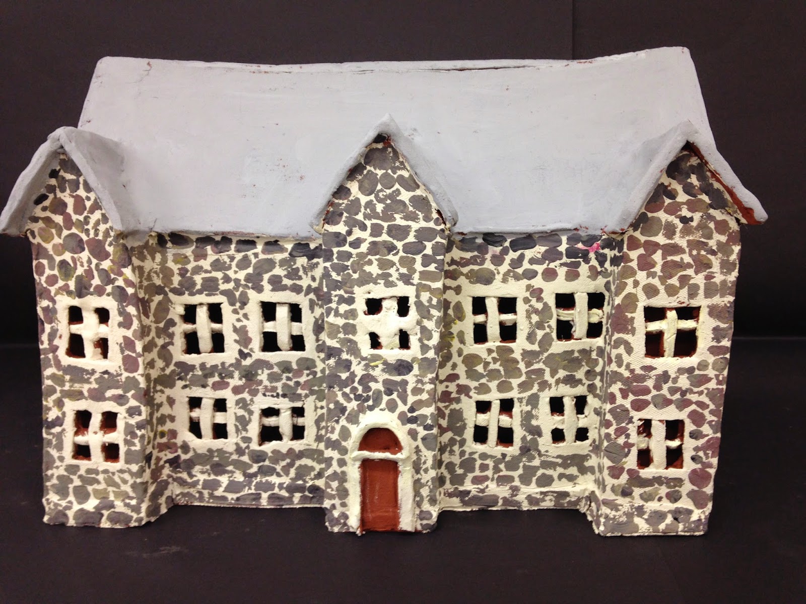 Kristen Applebee Painting Ceramic Houses