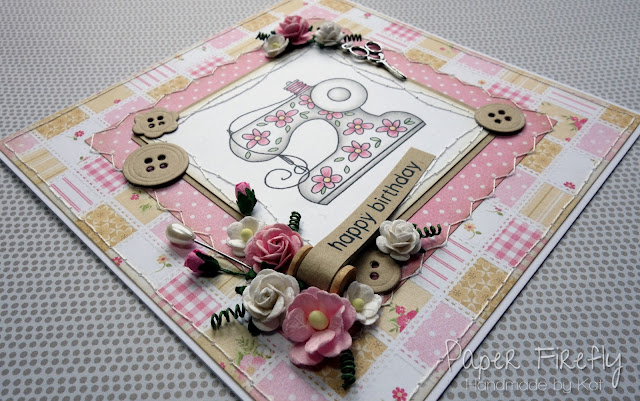 Handmade sewing themed card