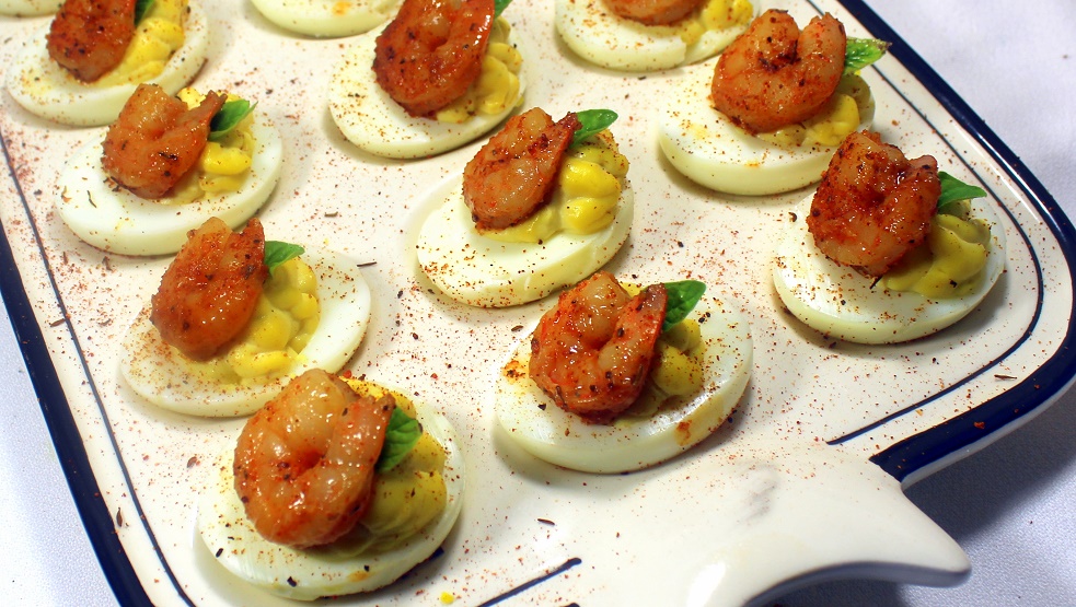 52 Ways to Cook Cajun Blackened Shrimp Deviled Eggs