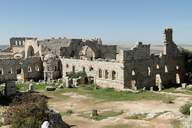 Byzantine Church of Saint Symeon Stylites in Syria damaged by missile attack 