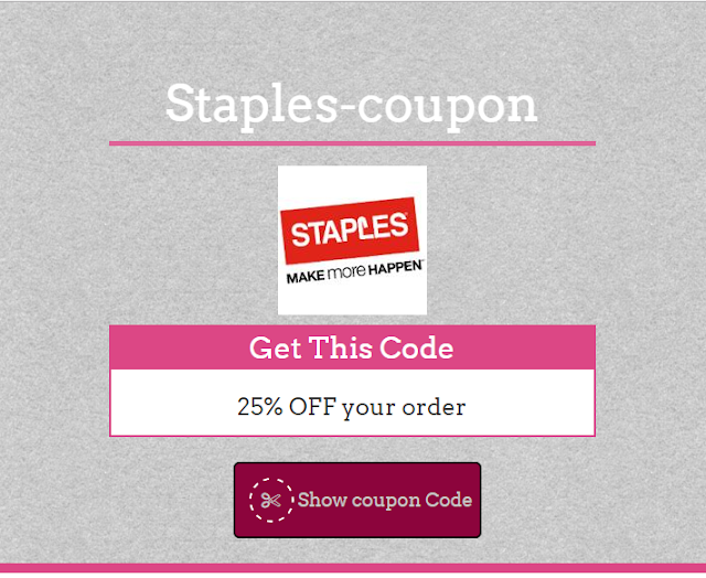  Staples 35% Coupon Code May 2017