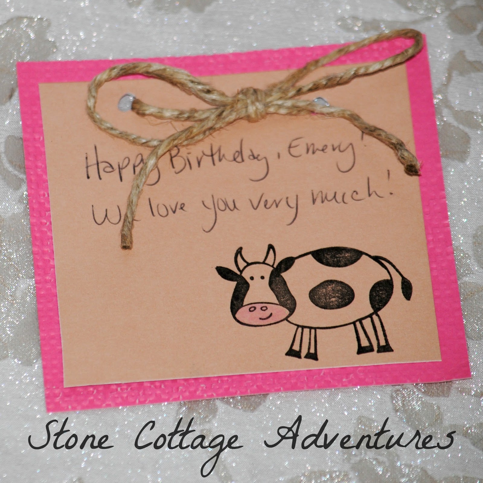 Stone Cottage Adventures Create a Quick Cow Gift Card