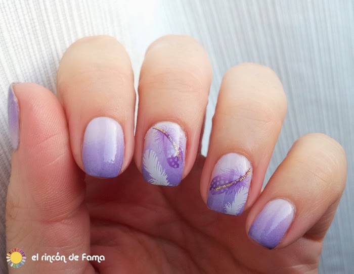 DEGRADADO LILA CON WATER DECALS 