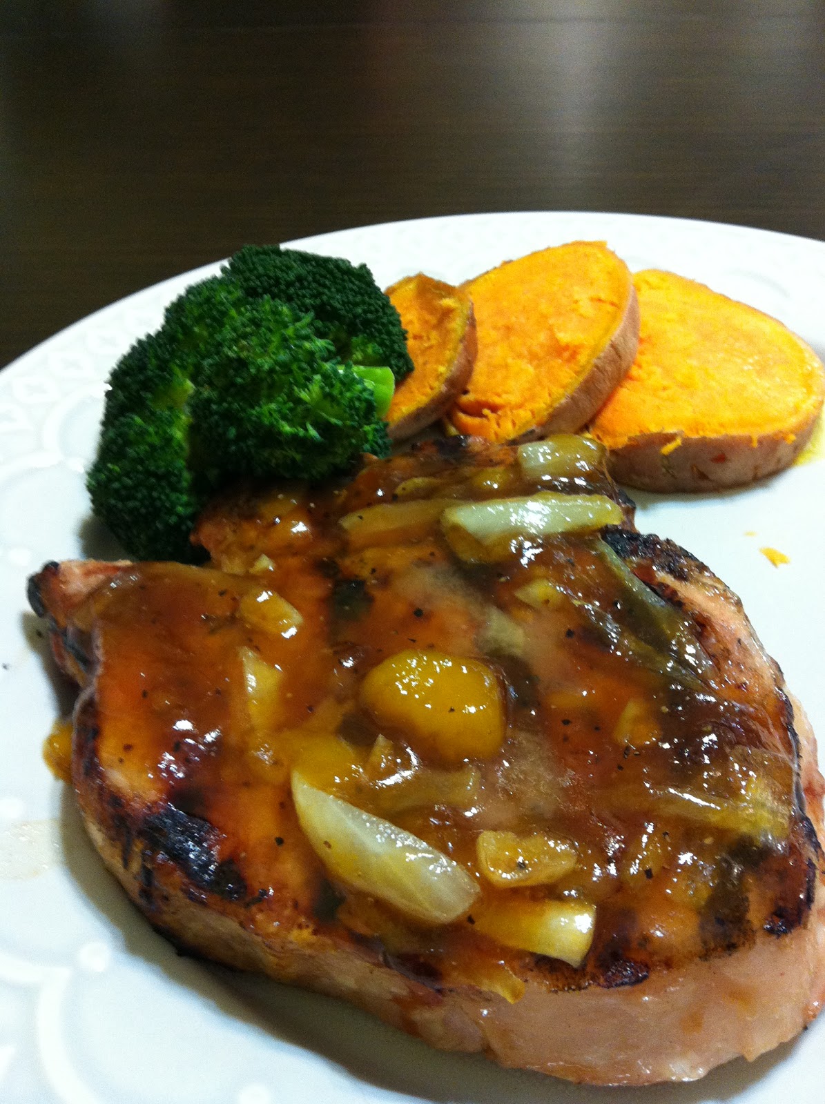 Kerry's Kitchen APRICOT GLAZED PORK CHOPS