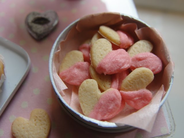 Frosted heart cookies