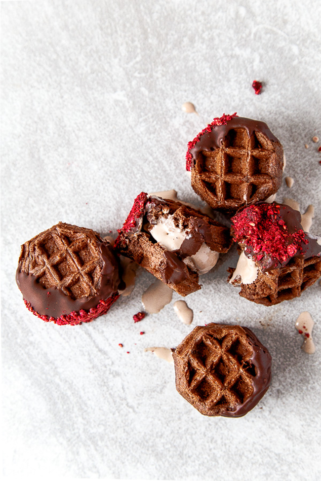 Five Valentine's Day Treats - Chocolate Waffle Ice Cream Sandwiches // A Style Caddy