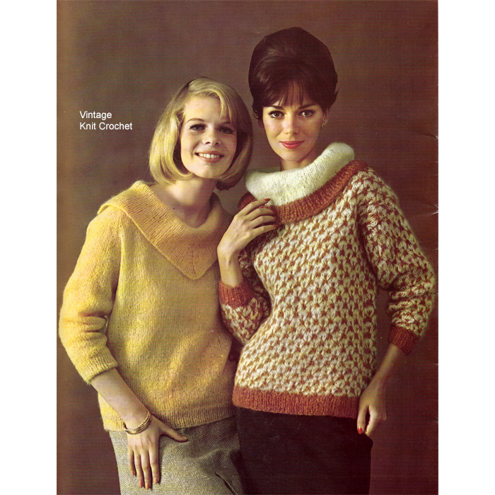 1959 Bernet Mohairspun Sweaters Knitting Book