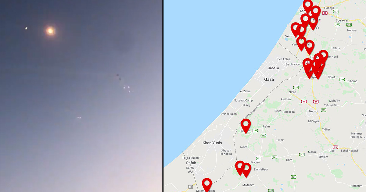 Heavy missile barrages hit Israel - The Media, UN & EU are silent to avoid damaging to Islam's image