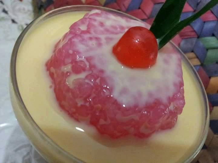 Puding Sagu Berkuah Kastard Resepi Masakan Malaysia