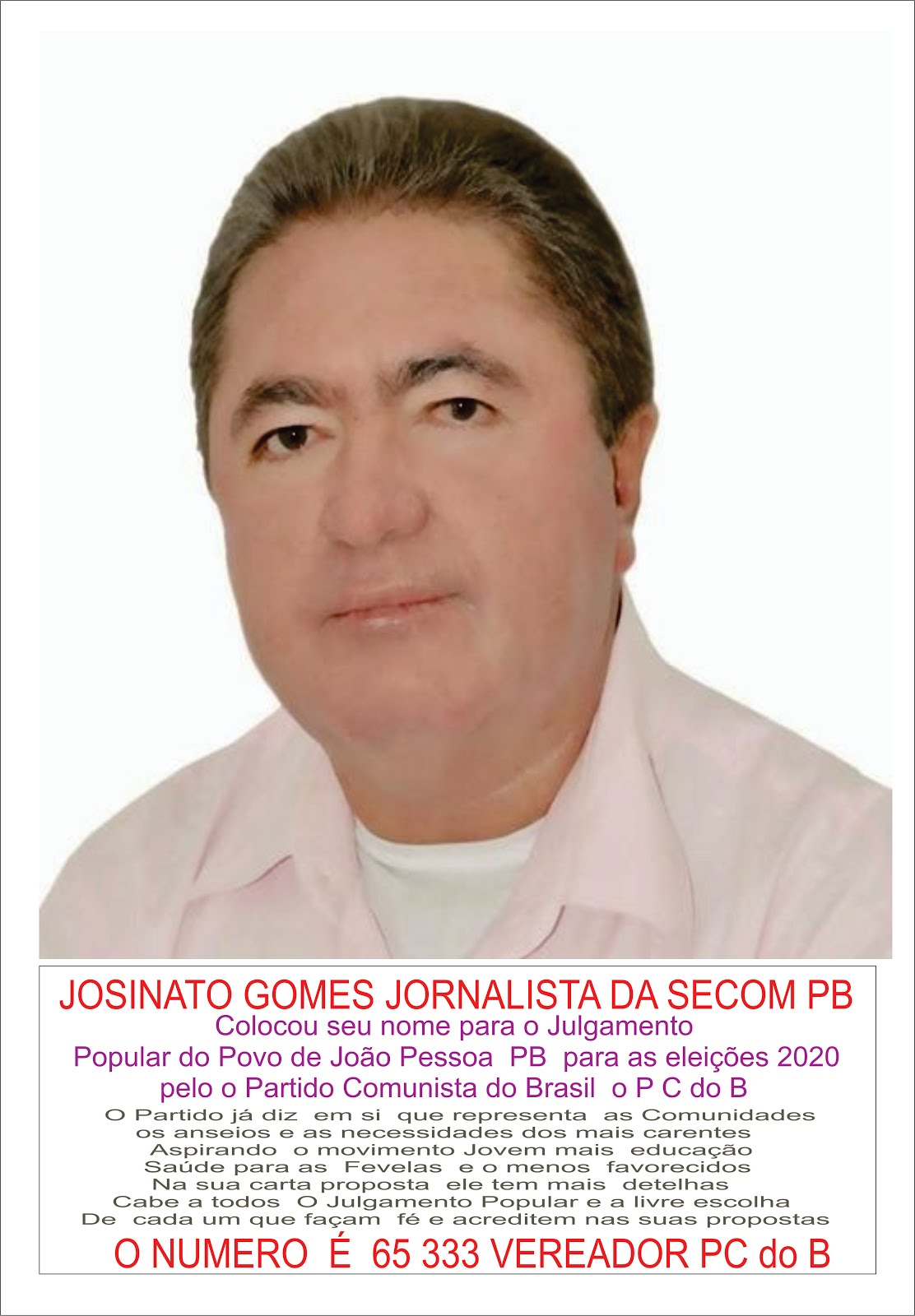JOSINATO GOMES CORREGENDO  NA TELA