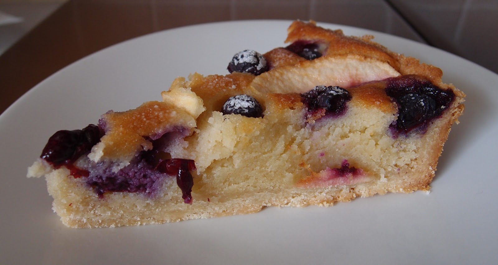 The Caked Crusader: Apple and blueberry tart