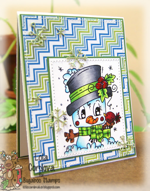Little Card Maker: Chibi Snowman with Bugaboo Stamps