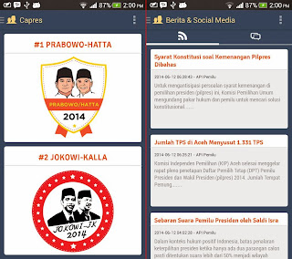 Aplikasi Android untuk Memantau Pemilu Presiden Indonesia 2014