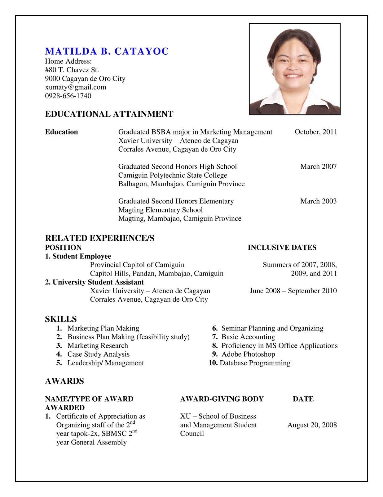 How to make my resume look