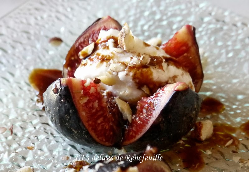 Figues Et Fromage De Chèvre Vinaigre Balsamique