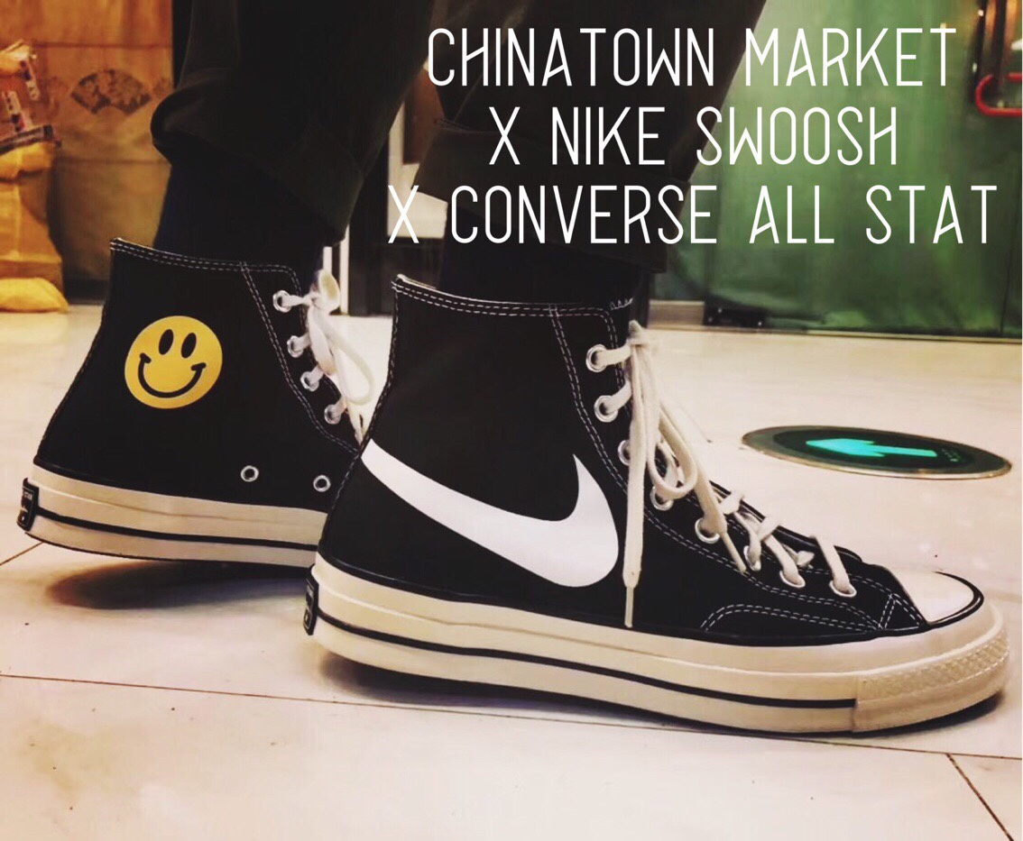 converse nike swoosh 1970's by chinatown market