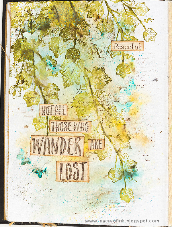 Layers of ink - Ivy Art Journal Page by Anna-Karin Evaldsson Layers of ink - Ivy Art Journal Page by Anna-Karin Evaldsson