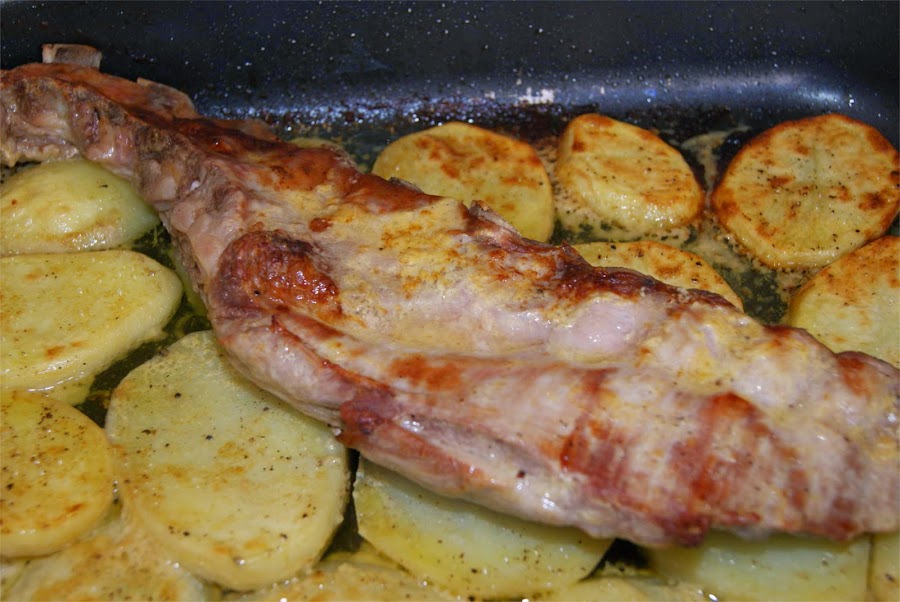 costillar a la mostaza