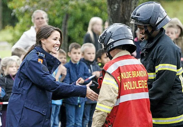 Princess Marie attended a fire prevention event (Brandøvelser) Management Agency (DEMA)