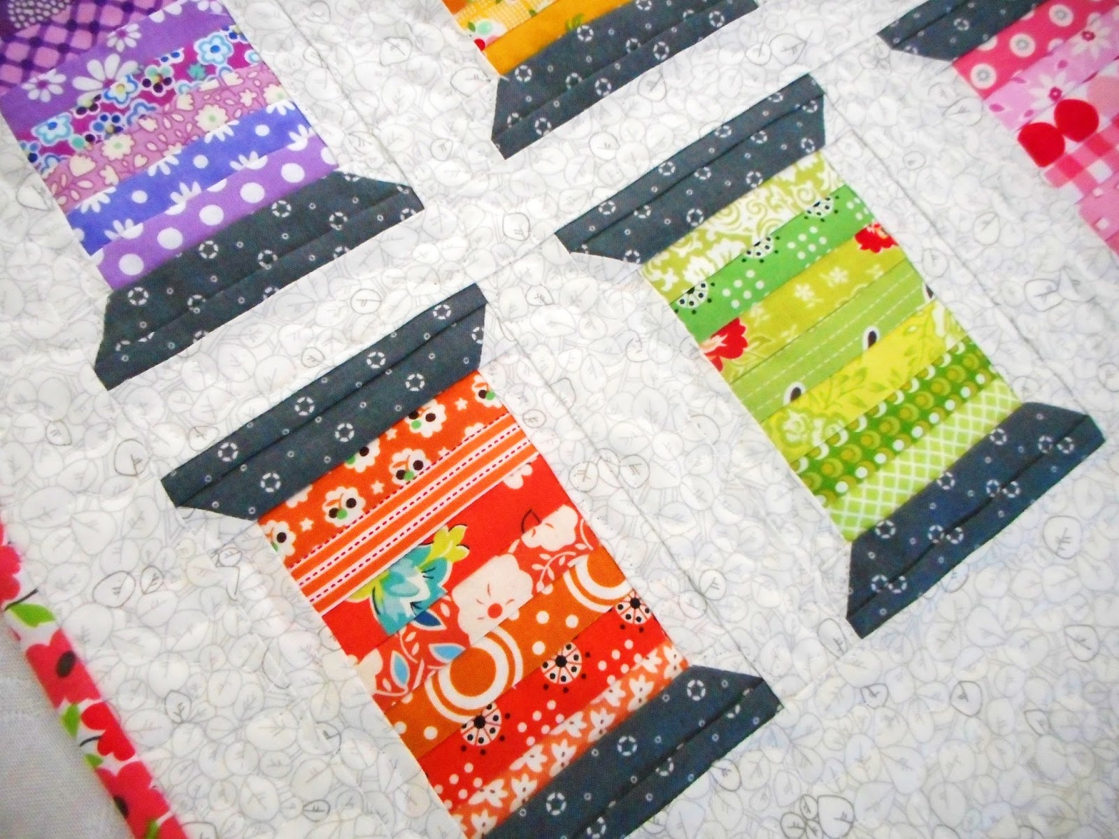 Pinkadot Quilts Spools of Thread Mini Quilt