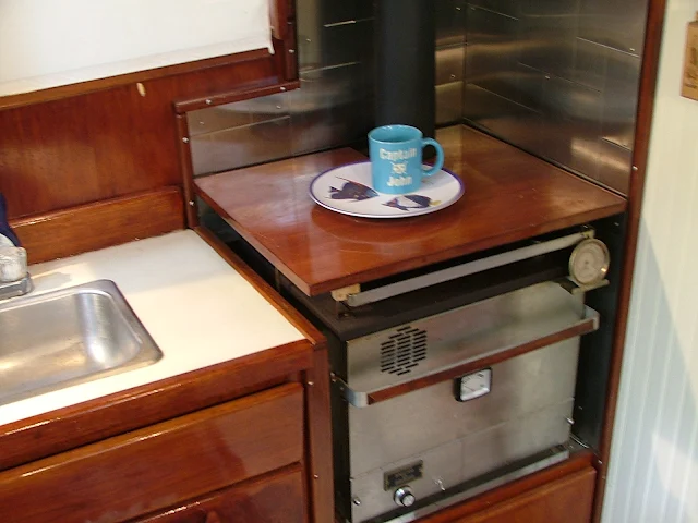 Counter top over diesel stove