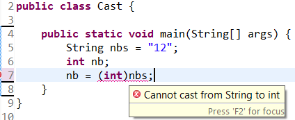 cannot Cast from string to int