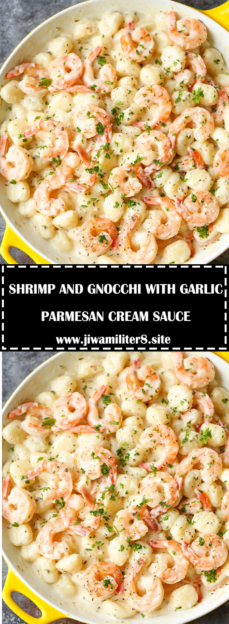 SHRIMP AND GNOCCHI WITH GARLIC PARMESAN CREAM SAUCE - #recipes # ...