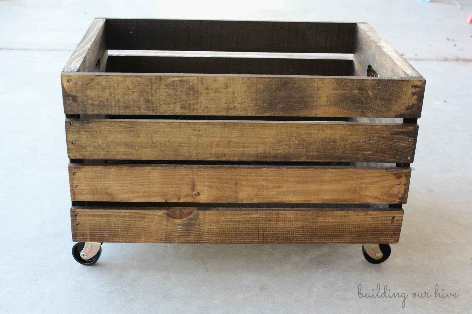 Building Our Hive Wood Crate Storage with Wheels