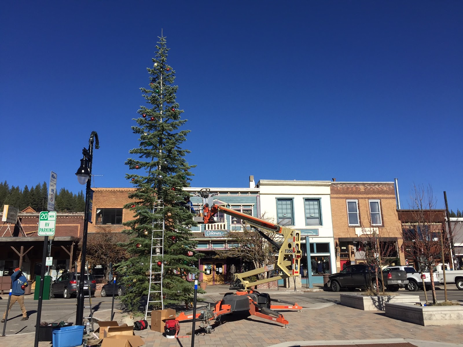 Katie Talks Tahoe Downtown Truckee Tree Lighting