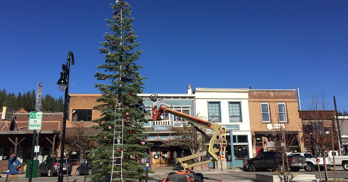 Katie Talks Tahoe Downtown Truckee Tree Lighting