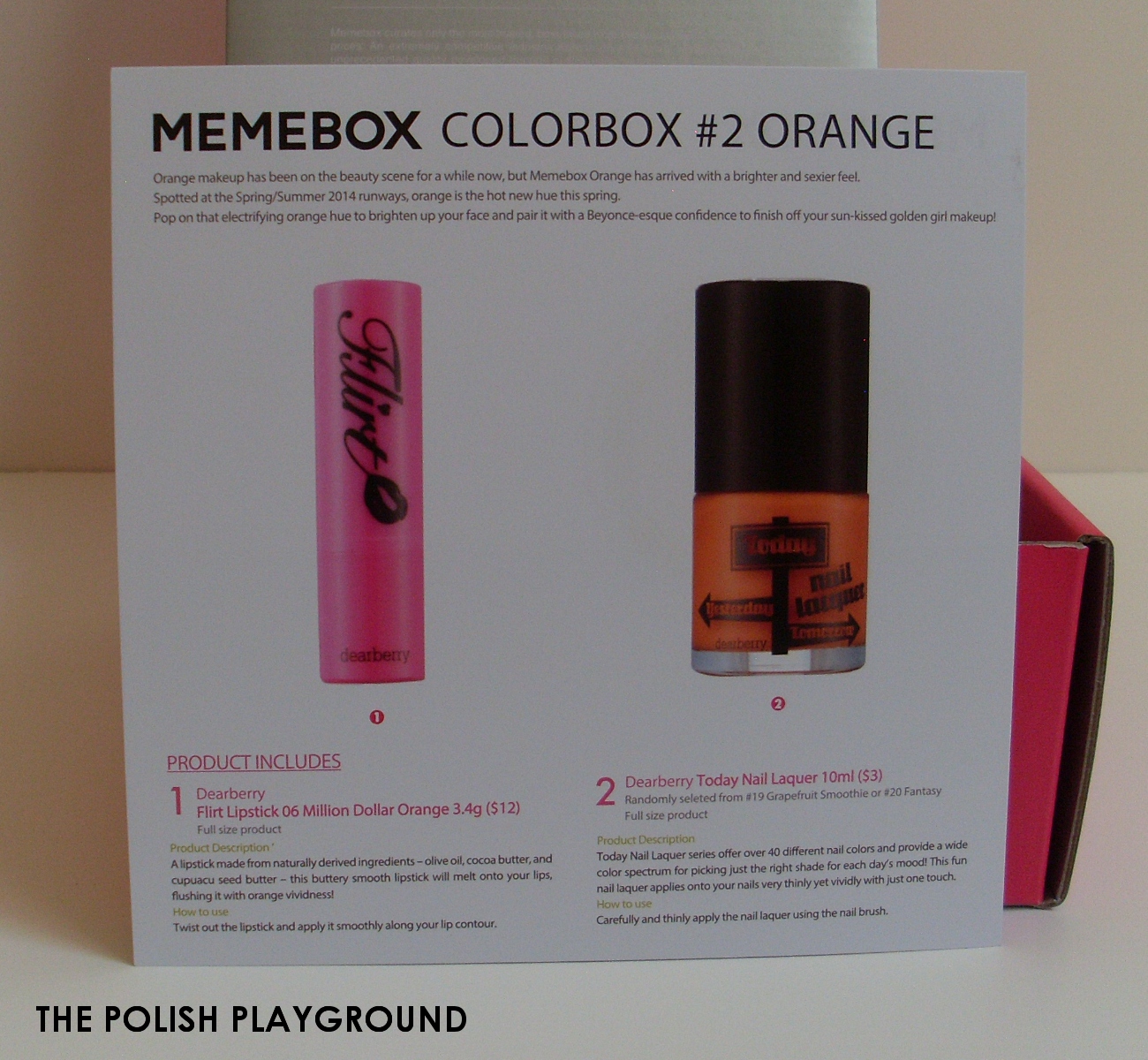 Memebox Colorbox #2 Orange Unboxing
