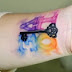 3D KEY TATTOOS ON ARM 