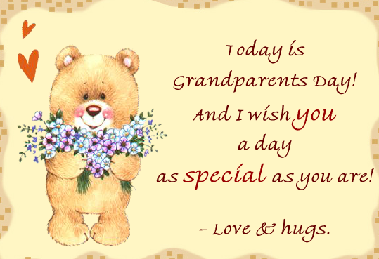grandparents day cards wordings