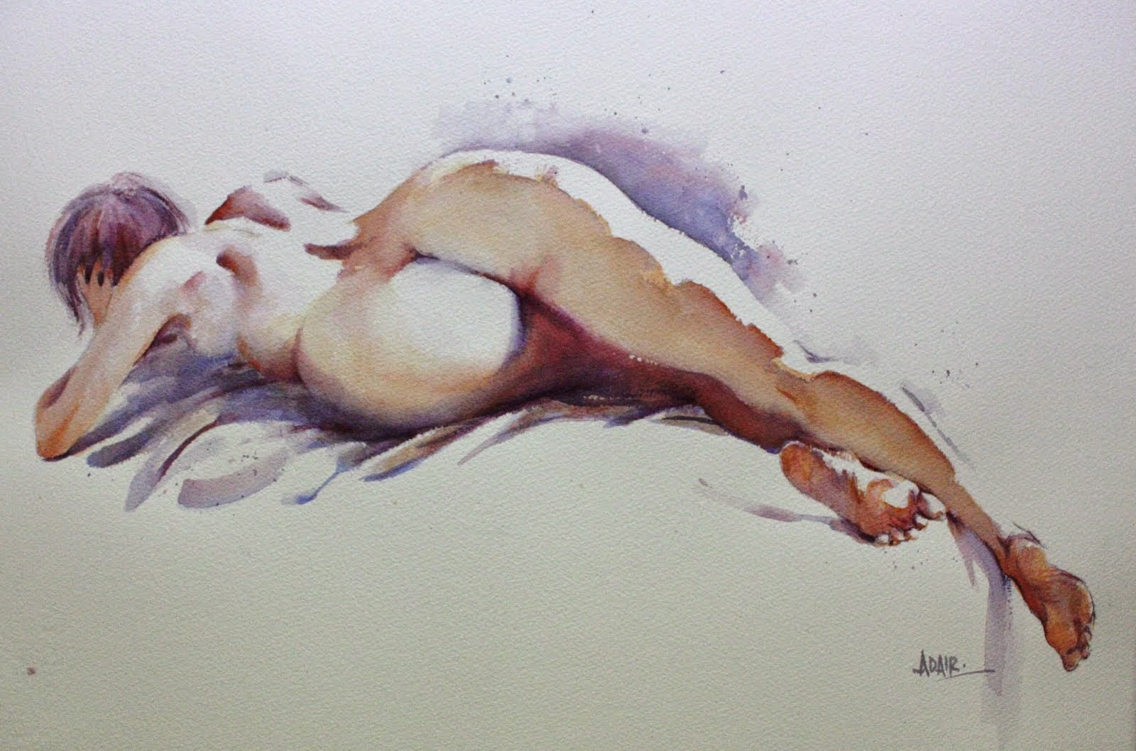 Belleza del cuerpo en las pinturas de Pauline Adair. 