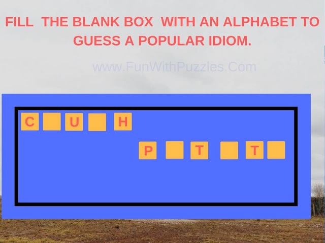 Complete the Idiom Puzzles: Fill in the Blanks-5