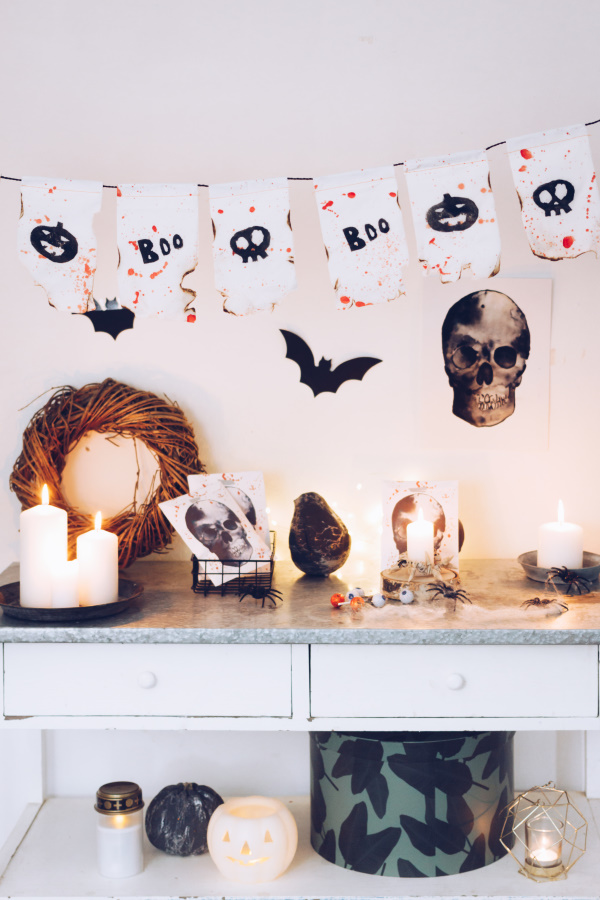 Last Minute DIY Halloween Dekoration ☠ mit Tempo Taschentüchern 