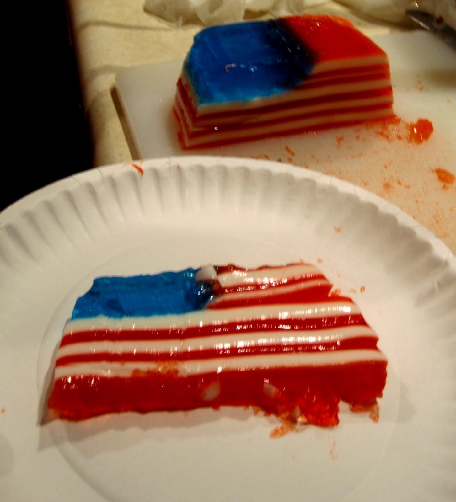 Mike is Bored American Flag Jello Recipe