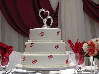 Tortas de bodas decoradas con corazones