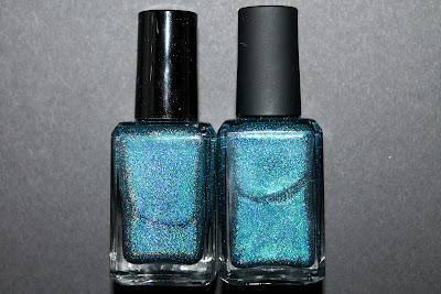 Comparative of two batches of Scintealliant from Enchanted Polish