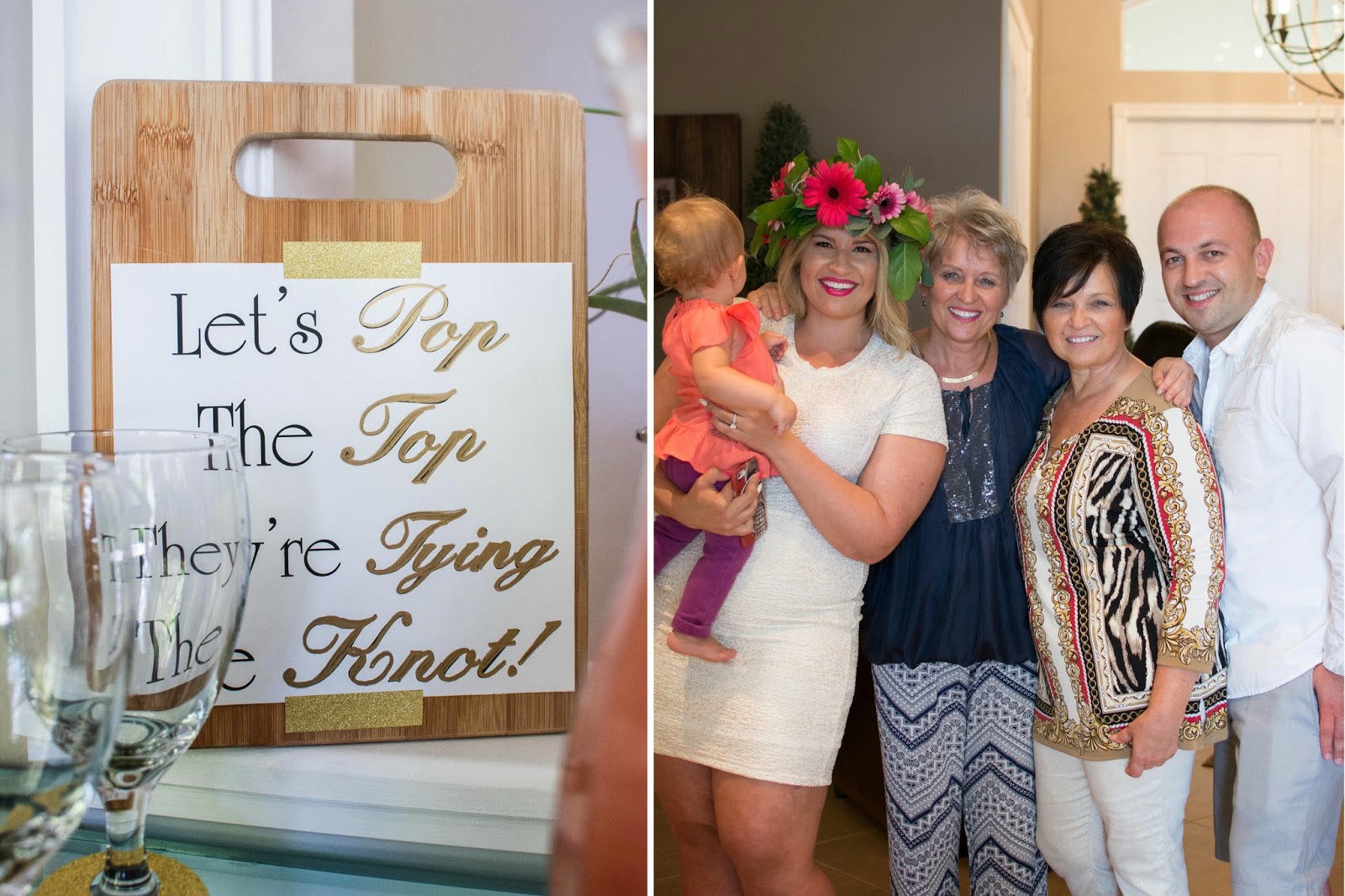 M and V Life So Far martha's bridal shower