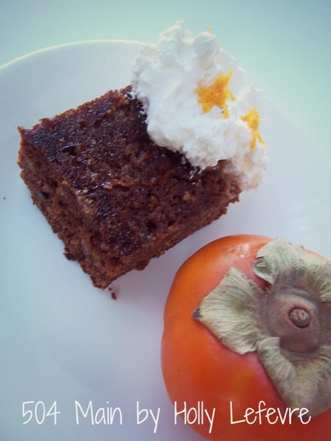 persimmon pudding cake by 504 Main
