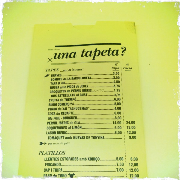 Wine and the City Tapas 24, Barcelona