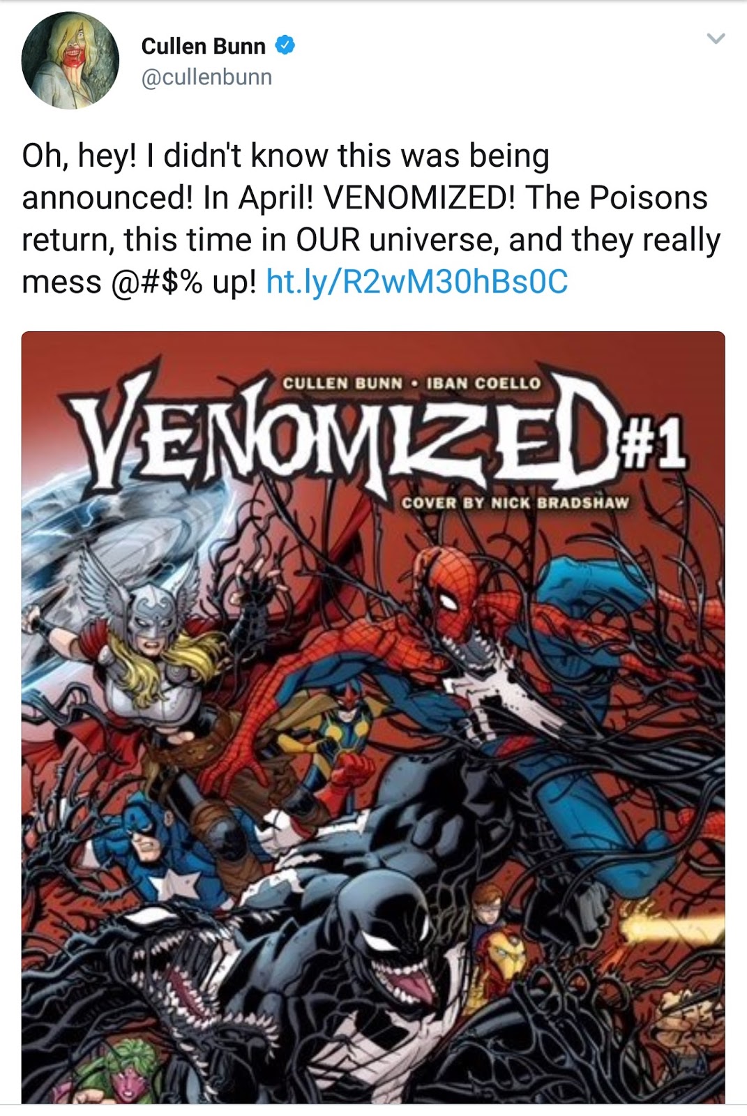 The Venom Site venomized 1 coming in april