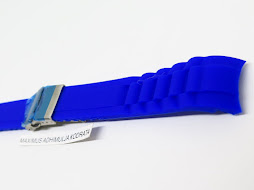 BRIGHT BLUE SILICON RUBBER STRAP 20mm