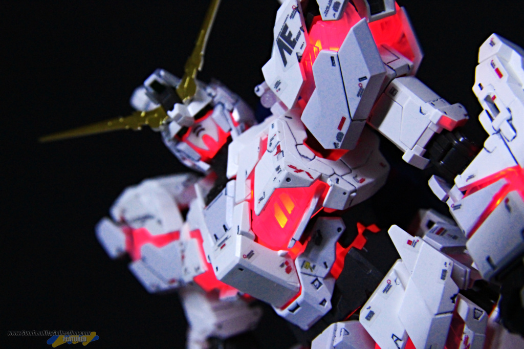 Painted Build: RG 1/144 Unicorn Gundam [Destroy Mode] Lighting Model ver. TWC - Gundam Kits Collection News and Reviews