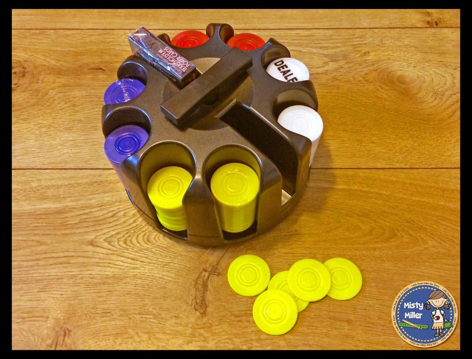 Repurpose Old Games Poker Chips Little Room Under the Stairs
