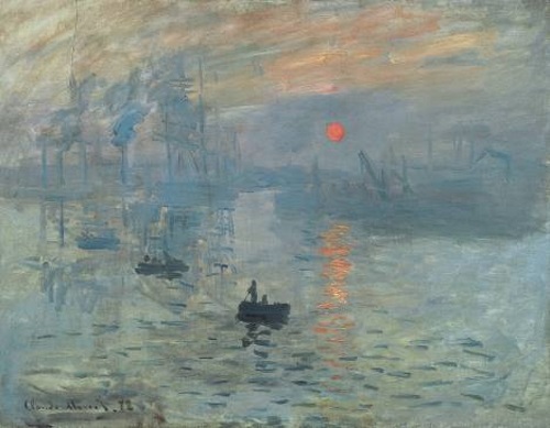Impressao, nascer do sol, pintura de Claude Monet.